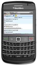 cobra auf dem Blackberry